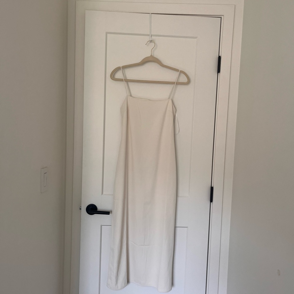 Elegant Cream Slip Dress